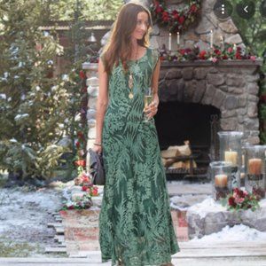 Sundance Cypress Legends Green Silk Dress